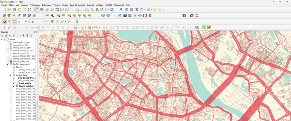 Modelisation du trafic avec le logiciel d affectation statique de trafic Q-Traf